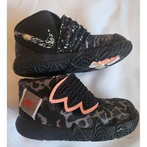 NIKE KYBRID 2S SIZE 5C TODDLER WHAT THE (TD) BLACK ATOMIC PINK SLIP ON KYRIE IRV